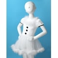 thumbnail image 3 of MSemis Kids Girls Ballet Tutu Dress Leotard Christmas Santa Roller Figure Ice Skating Dress White 8, 3 of 6
