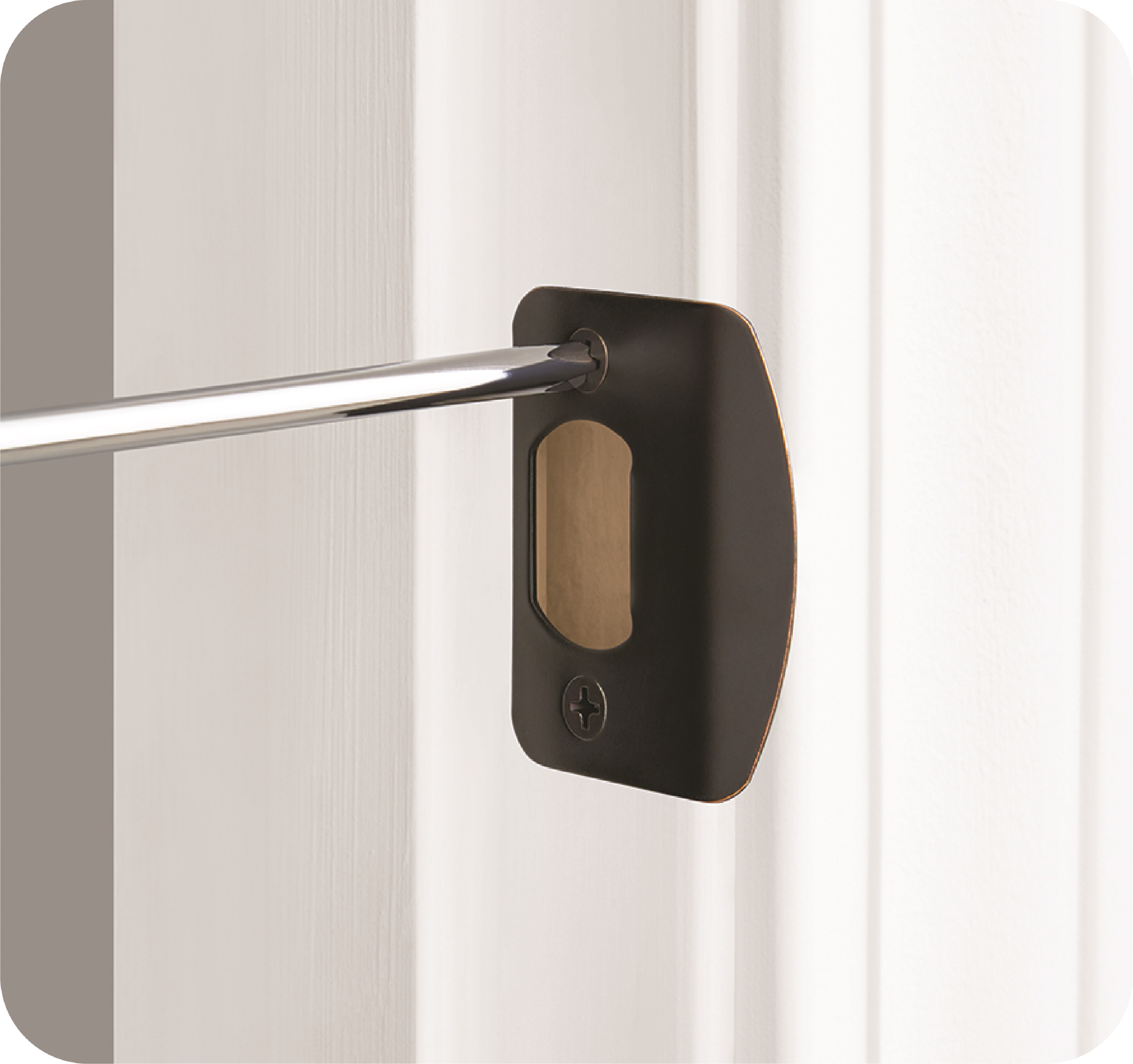 Hyper Tough Interior Non-Locking Passage Ball Doorknob, Hall & Closet, Oil Rubbed Bronze
