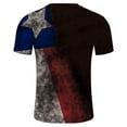 thumbnail image 3 of YDLCAFD T-Shirt d'Été Mode Décontractée Col Rond Impression Numérique 3D Fête de l'Indépendance Manches Courtes, 3 of 5