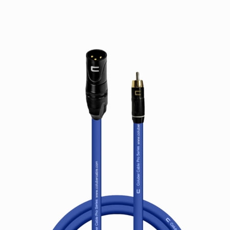 Coluber Cable Unbalanced XLR Cable Male to RCA Pro Audio Music Connector