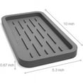 thumbnail image 2 of Sponges Holder - Kitchen Sink Organizer Silicone Tray for Sponge, Soap Dispenser, Scrubber, and Other Dishwashing Accessories, 2 of 7