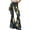 Green, variant on Leidass Women's Halloween Flare Leggings Black Cat Pumpkin Print High Waist Buttery Soft Bell Bottom Yoga Pants Black L