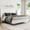 White, variant on Merluxy 51.2" King Bed Frame with High Headboard,Upholstered Bed,Dark Grey