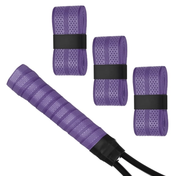 Uxcell 3-Pack Golf Grip Wrapping Tapes Anti-Slip Sweat Absorbent Tennis Overgrip Grip Tape for Golf/Racquetball/Badminton Dark Purple