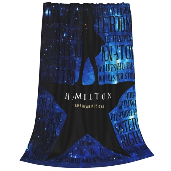 Musical Hamilton Throw Blanket 40"X30" Soft Flannel Lightweight Plush Air Conditioner Quilt Suitable For Sofa,Living Room,Bedroom,Double Bed