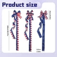 thumbnail image 3 of Patriotic Cabinet Bow Kitchen Window Decoration Suitable For 250th Independence Day Memorial Day July 4th Decor American Flag Star Stripe Ribbon Bow, 3 of 5