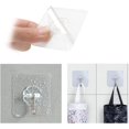 thumbnail image 4 of Garbage Storage Bag,Plastic Bag,Hanging Storage Organiser,2 pcs,white and black,11 * 44cm,for Kitchen Plastic Storage Bag(with 2 hooks), 4 of 5