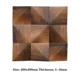 thumbnail image 3 of Panel difusor acústico de mosaico de madera maciza con triángulos 3D, arte para restaurante, música, tienda de arte, sala de video, estudio de grabación, decoración de pared, 3 of 5