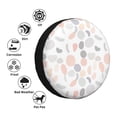 thumbnail image 5 of Rv Spare Tire Cover 14 inch - Dark Orange dots print Tire Covers for Trailers, Adjustable Camper Spare Tire Cover, 5 of 7