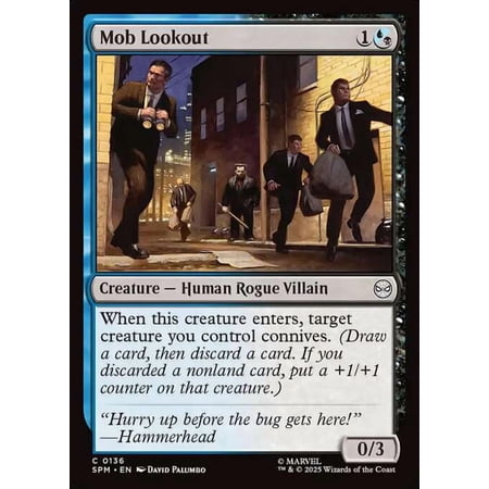 MtG Marvel's Spider-Man Common Mob Lookout #136
