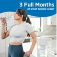 thumbnail image 2 of HOMEWATER 10-Cup Pitcher Filter (White) – BPA-Free, High-Capacity 2.4L Pitcher with Fast-Flow Carbon Filter, Wide Mouth for Easy Pouring, Removable Filter Replacement, Locking Lid, Dishwasher-Safe, 2 of 8