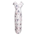 thumbnail image 3 of Robe Fleurie à Manches Courtes pour Femmes, Robe Longue de Maternité pour Femmes Enceintes, 3 of 9