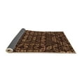 thumbnail image 2 of Ahgly Company Indoor Square Abstract Orange Modern Area Rugs, 3' Square, 2 of 4