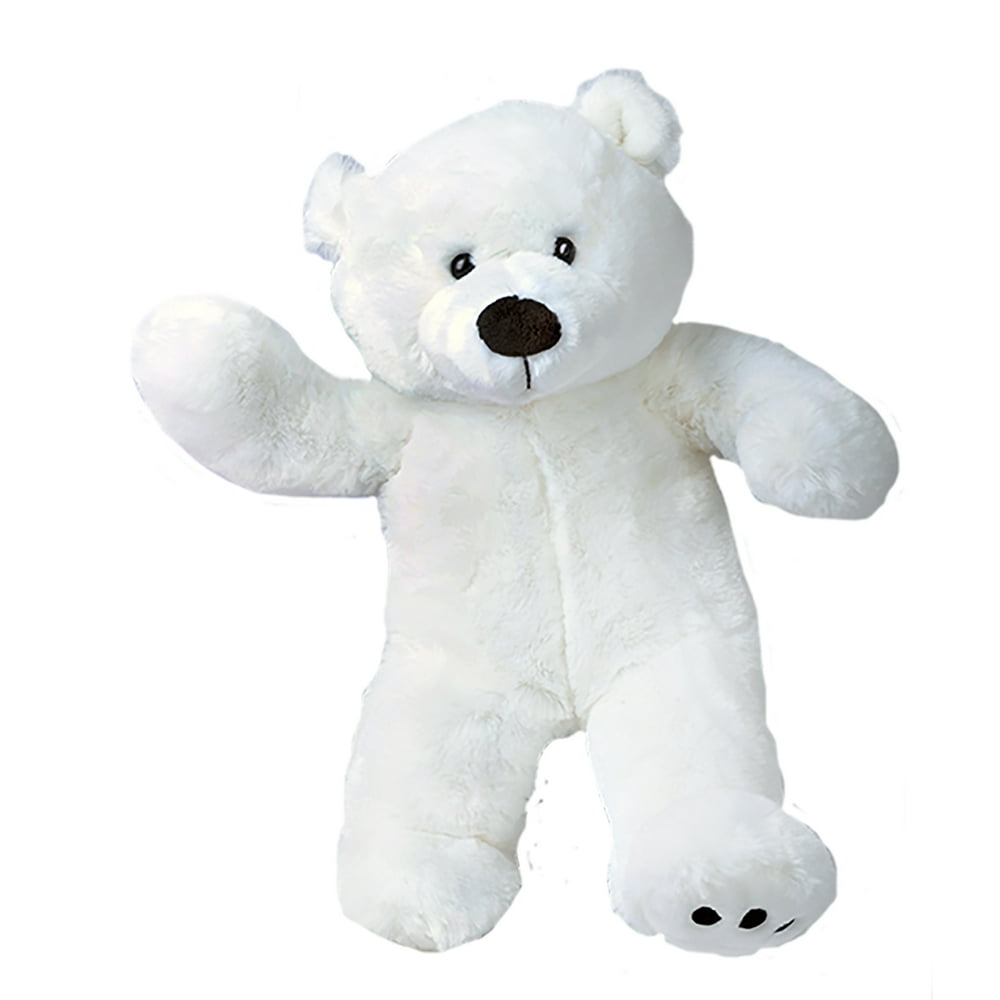 cuddly soft 16 inch stuffed white polar bearwe stuff 'emyou love 'em! - Walmart.com