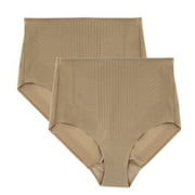 Miraclesuit 2-Pack Light Tummy Control Shaping Briefs - 2532P (Stucco/Stucco, S)