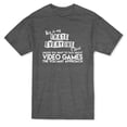 thumbnail image 1 of T-Shirt Style Gaming pour Hommes Gris Foncé, 1 of 1