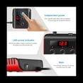 thumbnail image 2 of Encendedor de Auto TR12 con Evaporador Triple y Pantalla de Voltaje de Interruptor 4 USB Encendedor de Auto 120W Cargador, Negro + Rojo, 2 of 5