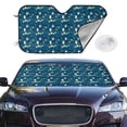 thumbnail image 2 of Fotbe Various Lights Car Windshield Sunshade | Sun Visor Protector Front Window Shade, Keeps Out UV Rays, Keeps Your Vehicle Cool-Small, 2 of 7