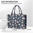 thumbnail image 1 of Large Capacity Tote Bag,Dark Blue Princess Unicorn Pattern Handbag Fashion Luxury Tote Bag,15.7"x13"x 5.1" Inches,Laptop Compatible, 1 of 1