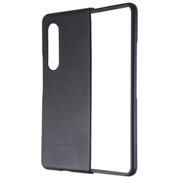 Samsung Leather Protective Cover for Galaxy Z Fold3 5G - Black (EF-VF926LBEGUS) (Very Good)