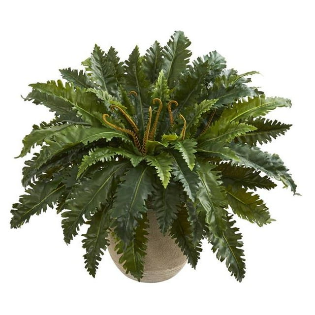 Nearly Natural 8222 Marginatum Artificial Plant in Sand Colored Planter