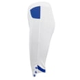 thumbnail image 6 of Dyfzdhu Capri Pants for Women Plus Size Summer Color Block High Waisted Capri Jeggings Stretch Skinny Pants with Pockets White, 6 of 7