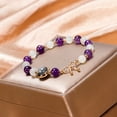 thumbnail image 3 of Pulsera de Amatista de Piedra Lunar ANGGREK Para Mujeres y niñas, 3 of 8