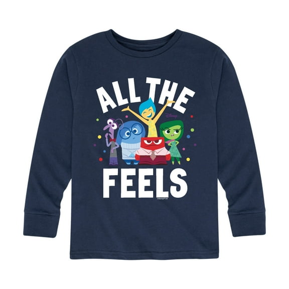 Inside Out - All The Feels - Toddler And Youth Long Sleeve Graphic T-Shirt