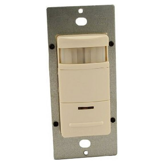 Leviton ODS10-IDT Decora 120/277V Wall Switch Occupancy Sensor, Light Almond