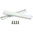 thumbnail image 1 of Unique Bargains 10 Pack Finger Edge Pull Cabinet Handles 7.5 Inch (192mm) Hole Center Kitchen Drawer Handles Knobs White, 1 of 7