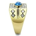 thumbnail image 3 of Gold Rings for Men Stainless Steel TK752 Two-Tone with Top Grade Crystal in Montana, 3 of 4