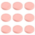 thumbnail image 1 of Wide Mouth Jar Lids 86mm - 12PCS Plastic Canning Lids with Silicone Rings - Leakproof Food Grade Storage Caps for More Jars - Dishwasher Safe Colorful Jar Lids, 1 of 4