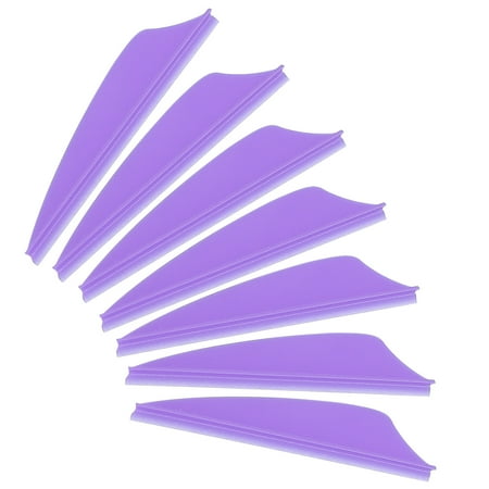 Uxcell Arrows Vanes 100 Pack 1.65 Inch Arrow Fletching Archery Arrow Feather Shield Fletch for DIY Target Shooting Yellow 1.65 in Purple