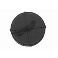 thumbnail image 4 of 4PC Round Genuine Leather Coasters Black, 4 of 4
