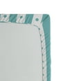 thumbnail image 2 of Ambesonne Vintage Fitted Sheet, Retro Dots and Stripes, Twin XL Size, Mint Green and White, 2 of 2
