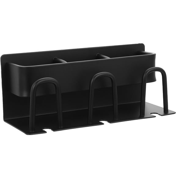 Bathroom Shelf Wall-mounted Cup Holder Toothpaste Rack Toothbrushes Organizer Aluminum