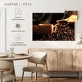 thumbnail image 5 of Elephant Stock Hot Coffee Cup Wall Art - Horizontal Canvas Wall Art - Dining Room Wall Decor - Food And Drink Canvas - Black And Orange Decor - 51" x 34", 5 of 8
