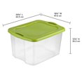 thumbnail image 4 of Sterilite 66L Easy Carry Storage Box- Spicy Lime, 4 of 4