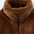 thumbnail image 5 of fnnxnal Little Girls 5T Brown Faux Fur Jacket - Warm Winter Coat, Soft Fuzzy, Machine Washable, Durable Outerwear for Fall & Winter, 5 of 5