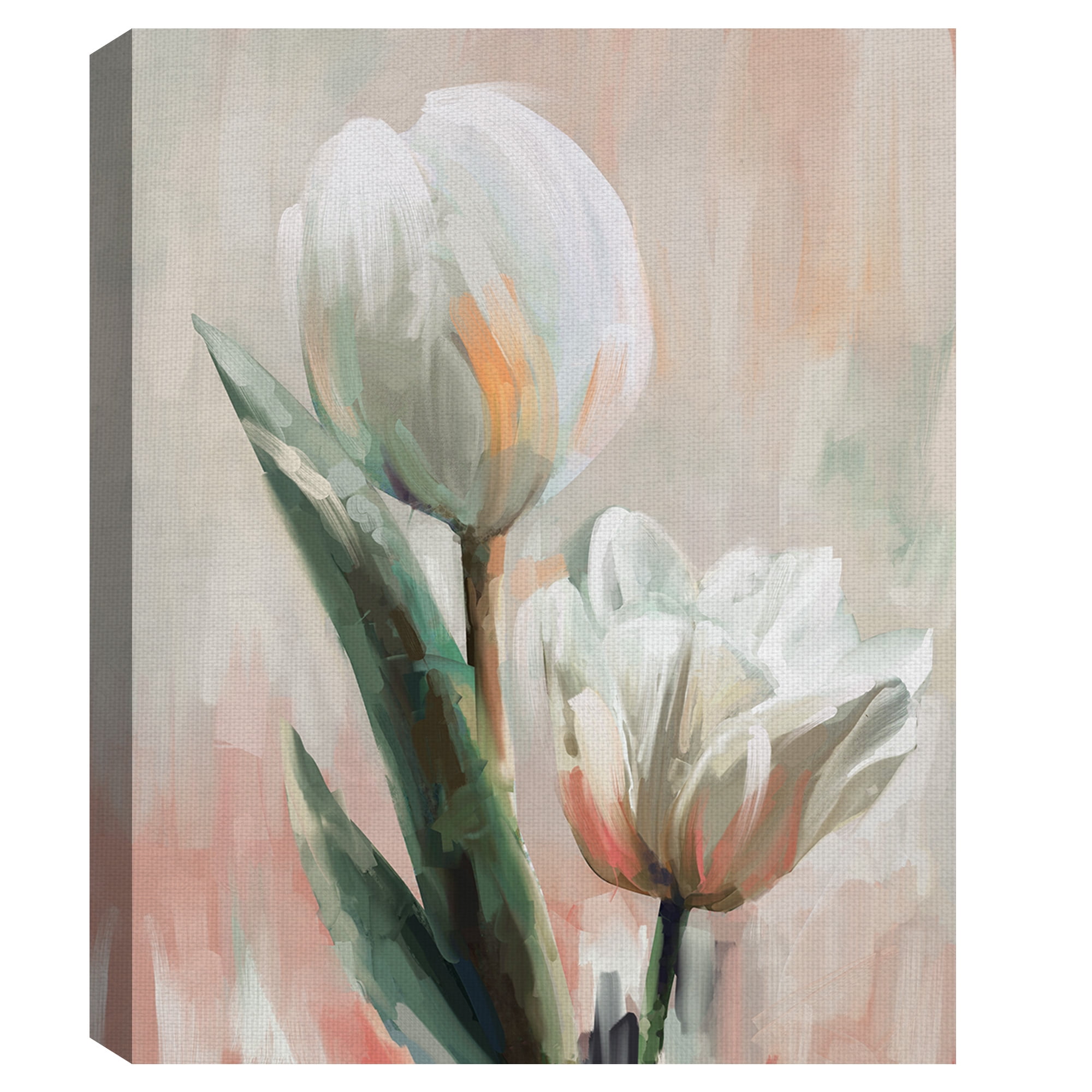 Masterpiece Art Gallery Tulip Duets I & II by Studio Arts Canvas Art Print Set of 2 (11" x 14")