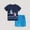 Dark Blue, variant on HUAXUN Toddler Boys Clothes Summer Short Set Outfit Cute Boy Outfits Short Sleeve Sets 2pcs Little Boy Tops and Trousers Set Casual Two-Piece Outfit