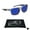 Grey Blue Mirror Blue, variant on proSPORT Rectangle Mirror Sport Sunglasses Anti-Glare for Men Women Cycling Hiking Driving