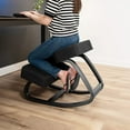 DRAGONN by VIVO Wooden Rocking Kneeling Chair, Ergonomic Rocker Stool