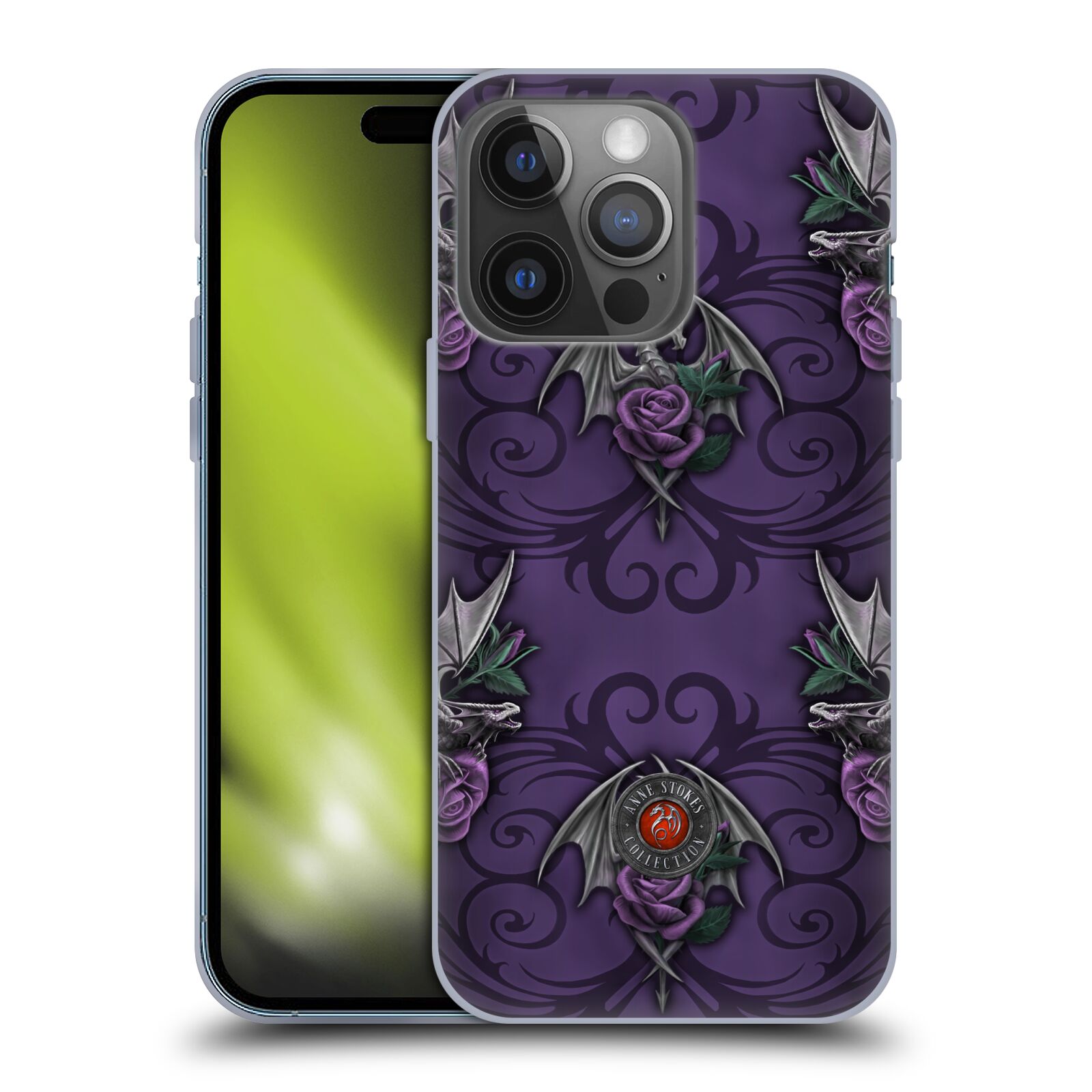 Head Case Designs Officially Licensed Anne Stokes Dragons 3 Pattern Soft Gel Case Compatible with Apple iPhone 14 Pro - image 1 of 7
