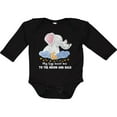 thumbnail image 3 of Inktastic My Gigi Loves Me to the Moon and Back Elephant Family Boys or Girls Long Sleeve Baby Bodysuit, 3 of 5