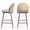 Green, variant on Soges 2pcs PU Leather Bar Stool with Rattan Back, Modern Counter Height Bar Stool with Footrest for Dining Room Kitchen, Green Cushion