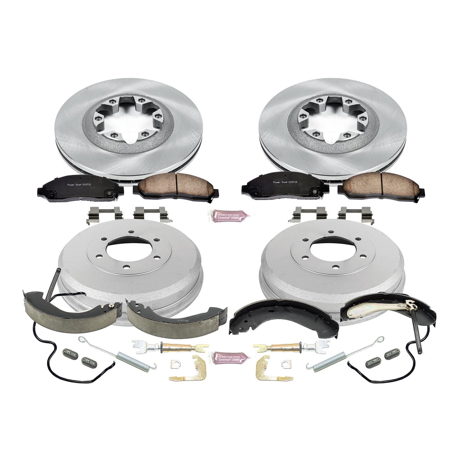 Power Stop Front and Rear Stock Replacement Drum and Shoe Kit KOE15236DK