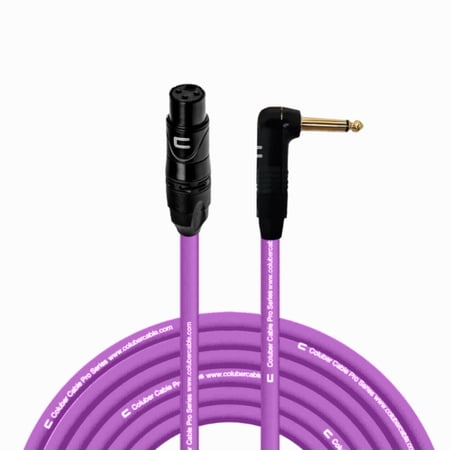 Coluber Cable Unbalanced XLR Cable Female to Right Angle 1/4" TS Connector
