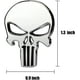 thumbnail image 3 of Etiqueta engomada del emblema del Punisher del cráneo del metal 3D 2 piezas, metal del adorno de los coches, 3 of 5