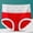 Red, variant on LYEAA Cotton Underwear Womens Breathable Mid Waisted Cool Briefs Comfort Color Block Lace Daily Panties Full Fashionable Underpants Red 2XL